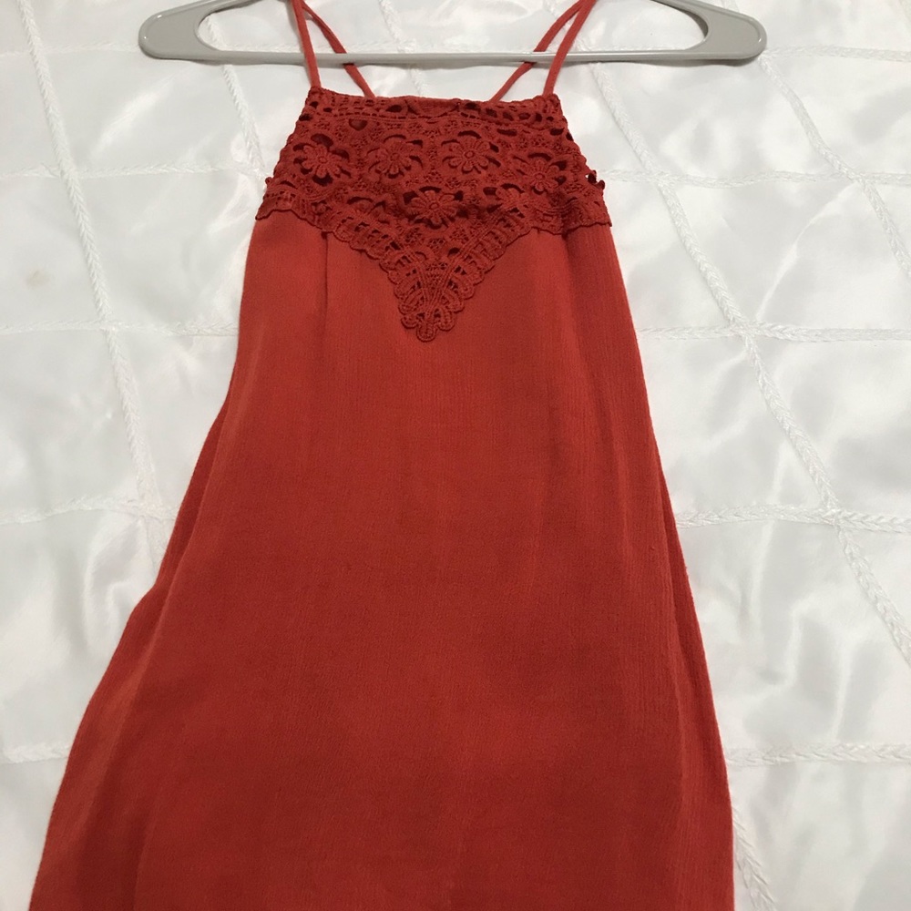 Small orange tank top